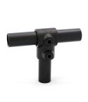 Buiskoppeling - Kort T-Stuk Zwart - 42,4mm