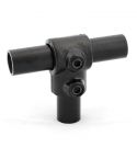 Buiskoppeling - Kort T-Stuk zwart - 21,3mm