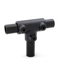Buiskoppeling - Lang T-Stuk - 42,4mm Zwart