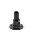 Buiskoppeling - Ronde Voetplaat Zwart - 33,7 mm