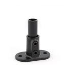 Buiskoppeling - Ovale Voetplaat - zwart 26,9mm