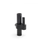 Buiskoppeling - Scharnierpen- 48,3mm - zwart