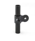 Buiskoppeling - Oogdeel Enkel Scharnierstuk 26,9mm zwart
