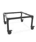 Beistelltisch Gerlos | Schwarz 33,7 mm | Rad | DIY