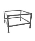 Beistelltisch Hinterglemm Duo | Quadratisch Schwarz 25x25 mm | Fuß | DIY