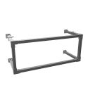 Garderobenstange Bristol | Vierkant Schwarz 25x25 mm | Wand | DIY