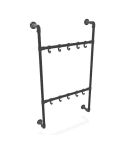 Garderobe Lincoln | Schwarz 33,7 mm | Wand | DIY