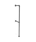 Kleiderständer Grenoble Duo | Schwarz 33,7 mm | Boden/Wand | DIY