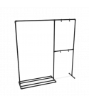 Kledingrek Lille | Zwart 26.9 mm | Voet | DIY