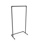 Kledingrek Nantes | Zwart 33.7 mm | Staand | DIY