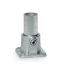 Buiskoppeling - Vierkante Voetplaat - 48,3 mm