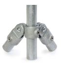 Buiskoppelingen - 90° Dubbel Scharnierstuk - 48,3mm