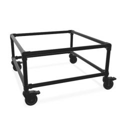 Beistelltisch Gerlos Duo | Schwarz 26,9 mm | Rad | DIY