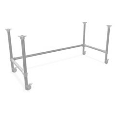 Schreibtisch Leon | Stahl 42,4 mm | Rad | DIY