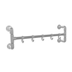 Kapstok Sheffield | Staal 33.7 mm | Wand | DIY