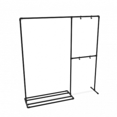 Kleiderständer Lille | Schwarz 26,9 mm | Fuß | DIY