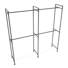 Kledingrek Lyon | Zwart 26.9 mm | Staand | DIY