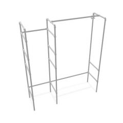 Kledingrek Nancy | Staal 26.9 mm | Staand | DIY
