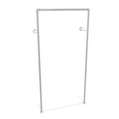 KLEDINGREK NICE | ZWART 26.9MM | WAND | DIY