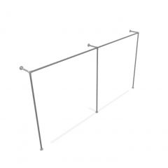 Kledingrek Toulon | Staal 26.9 mm | Vloer/Wand | DIY