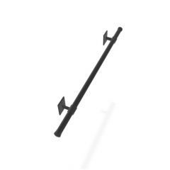 Handlauf Rapla| Aluminium Schwarz 33,7 mm | Wand | DIY