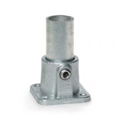 Buiskoppeling - Vierkante Voetplaat - 48,3 mm